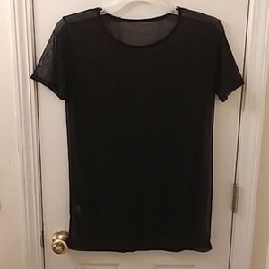 Sheer Black Top
